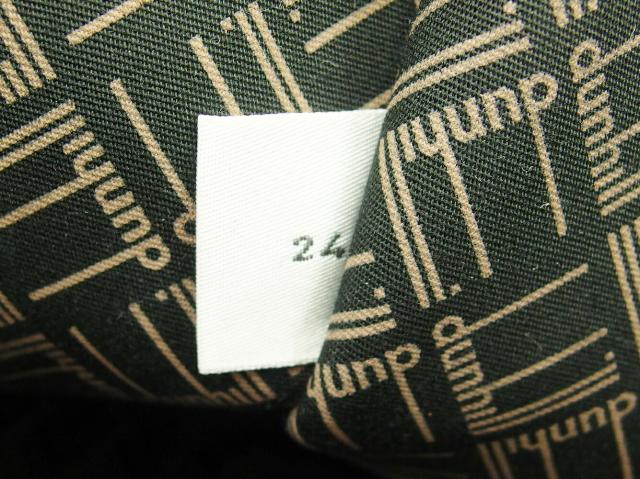【GWタイムセール】ダンヒル Dunhill ボストンバッグヘリンボーン ブラック ブラウン ゴールド レディース 中古_7