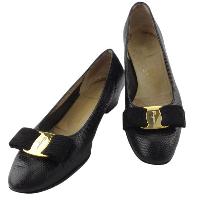 サルヴァトーレフェラガモ Salvatore Ferragamo パンプスヴァラリボン