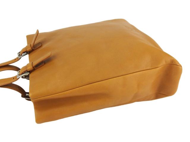 【30％OFF★週末タイムセール】ヒロフ HIROFU トートバッグHマーク ライトブラウン シルバー レディース 中古_2