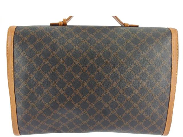 【BIGお買い物ラリー★30%OFFセール中】バリー BALLY ビジネスバッグB柄 ブラック ブラウン ゴールド レディース 中古