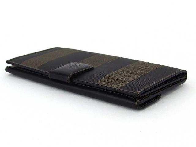 【GWタイムセール】フェンディ FENDI 長財布ペカン ブラック ベージュ レディース 中古_3