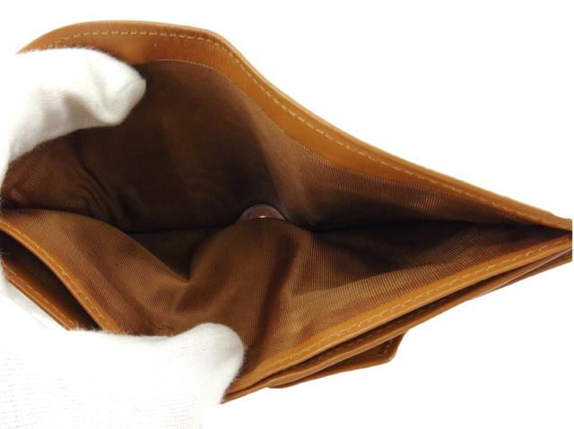 セリーヌ CELINE 二つ折り財布マカダム ブラウン ベージュ レディース 中古_5