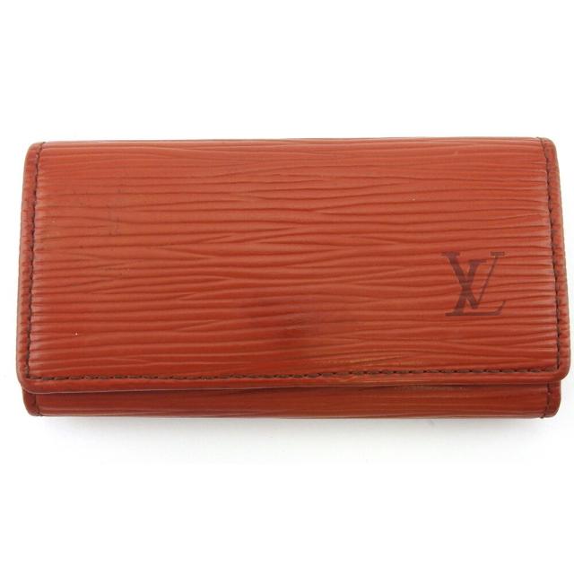 【BIGお買い物ラリー★30%OFFセール中】ルイ・ヴィトン LOUIS VUITTON キーケースエピ ミュルティクレ4 ブラウン ゴールド レディース 中古