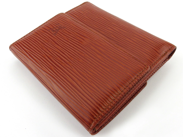 ルイ・ヴィトン LOUIS VUITTON 二つ折り財布エピ ポルトモネビエカルトクレディ ブラウン レディース 中古_2