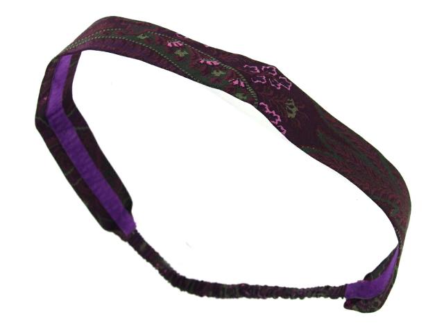 【30％OFF★週末タイムセール】エトロ ETRO ヘアアクセサリーペイズリー パープル レディース 中古_3