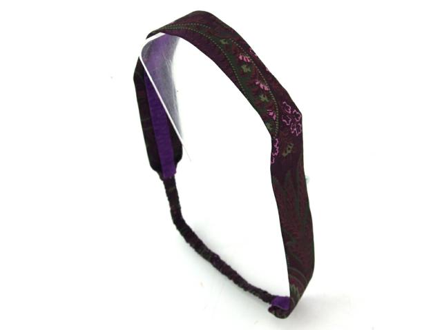 【30％OFF★週末タイムセール】エトロ ETRO ヘアアクセサリーペイズリー パープル レディース 中古_4