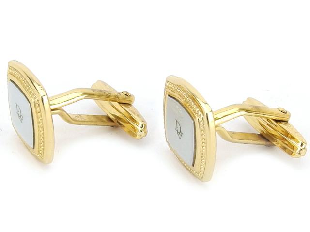 【30％OFF★週末タイムセール】ディオール Dior カフスロゴ スウィヴル式 ゴールド シルバー レディース 中古_1