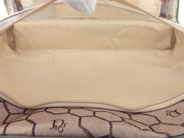 【30％OFF★週末タイムセール】ディオール Dior ハンドバッグハニカム柄 オールドディオール ベージュ ブラウン ゴールド レディース 中古_4
