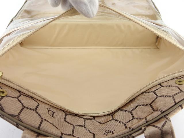 【30％OFF★週末タイムセール】ディオール Dior ハンドバッグハニカム柄 オールドディオール ベージュ ブラウン ゴールド レディース 中古_5