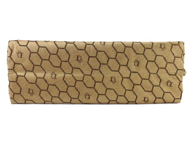 【30％OFF★週末タイムセール】ディオール Dior ハンドバッグハニカム柄 オールドディオール ベージュ ブラウン ゴールド レディース 中古_8