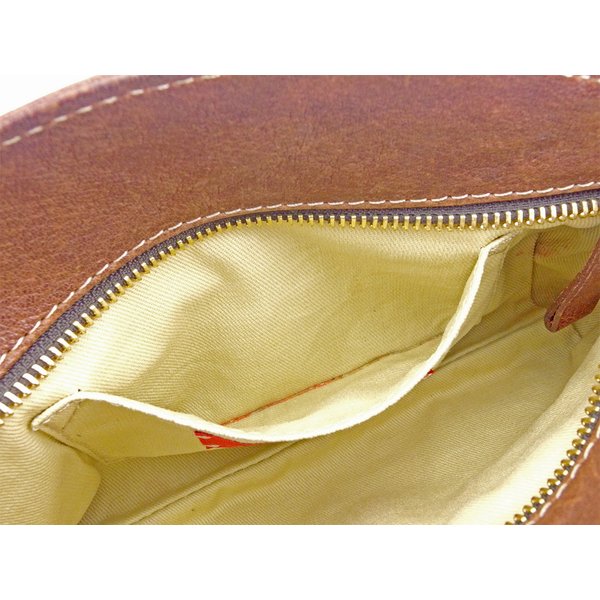 【GWタイムセール】ヴァレンティノ・ガラヴァーニ Valentino Garavani ハンドバッグリングハンドル ストーン＆ラインストーン付き ブラウン ゴールド系 レディース 中古_5