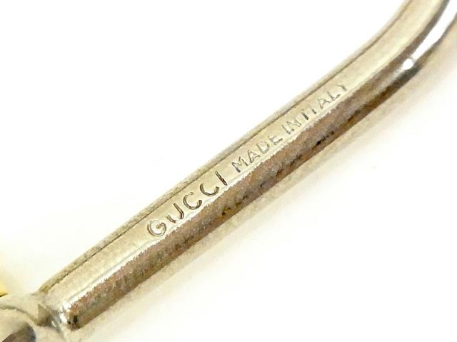 グッチ GUCCI キーホルダーインターロッキング シルバー ゴールド