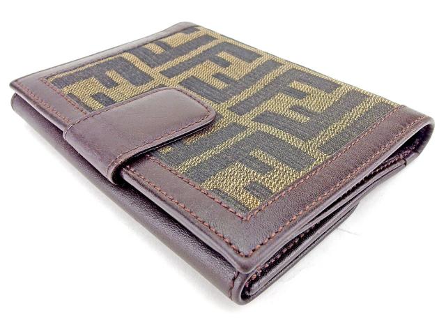 美品 FENDI フェンディ ズッカ柄 がま口財布 二つ折り財布 4 楽天市場】fendi ズッカ柄 二つ折り財布の通販