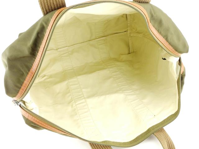 ダンヒル Dunhill ボストンバッグdマーク グリーン ベージュ ブラウン レディース 中古_5