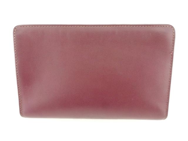 カルティエ CARTIER ポーチ マストライン ボルドー ゴールド  