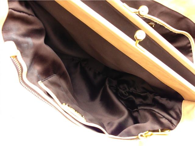 【30％OFF★週末タイムSALE】ミュウミュウ MIUMIU トートバッグロゴ ピンク ベージュ ゴールド レディース 中古