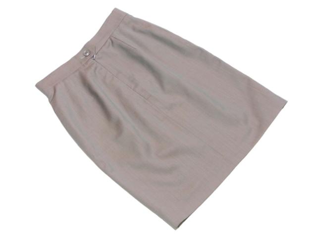 【30％OFF★週末タイムセール】ディオール Dior スカートシャドウストライプ ♯38サイズ ベージュ グリーン オレンジ系 レディース 中古_1