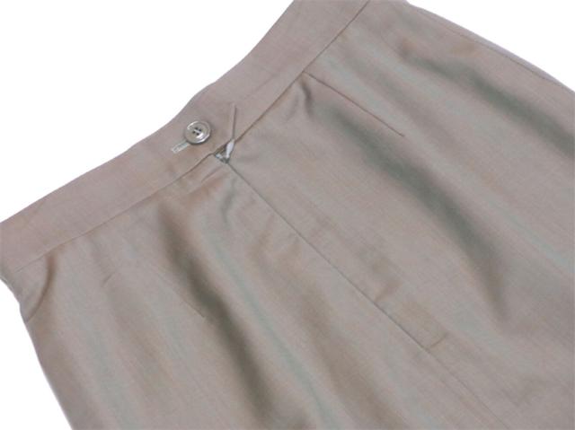 【30％OFF★週末タイムセール】ディオール Dior スカートシャドウストライプ ♯38サイズ ベージュ グリーン オレンジ系 レディース 中古_4