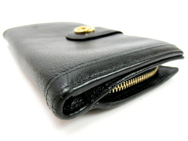 【30％OFF★週末タイムSALE】ブルガリ BVLGARI 長財布ドッピオトンド ブラック レディース 中古_2