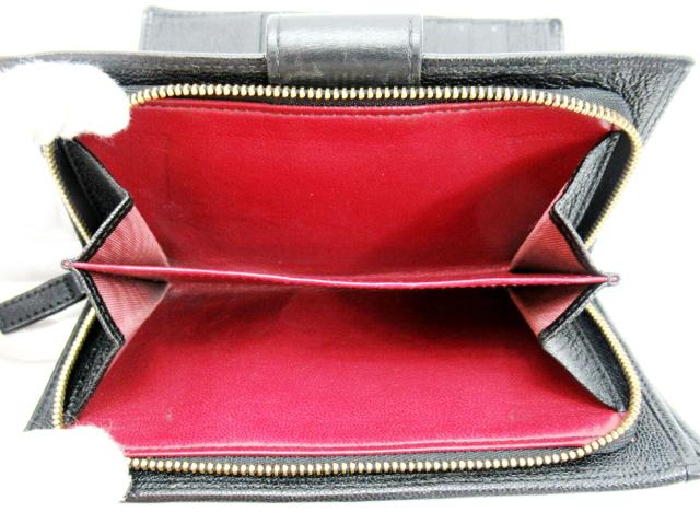【30％OFF★週末タイムSALE】ブルガリ BVLGARI 長財布ドッピオトンド ブラック レディース 中古_6