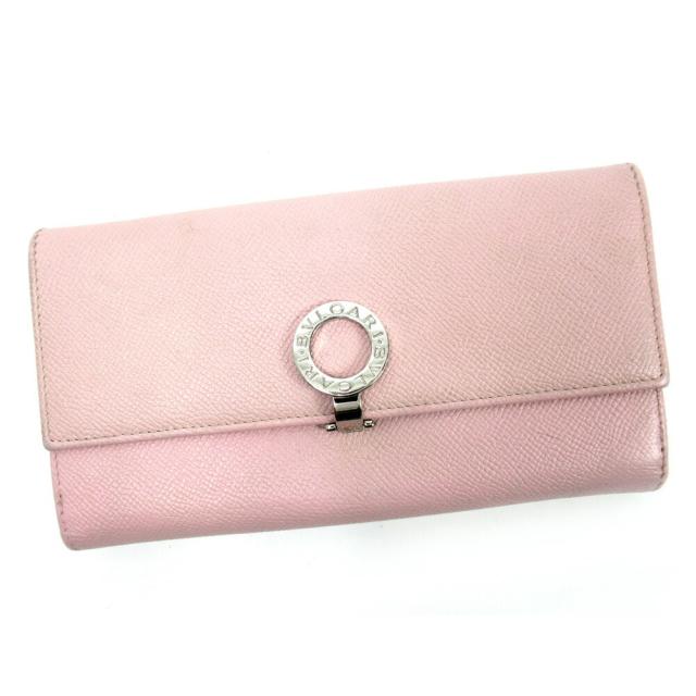 【BIGお買い物ラリー★30%OFFセール中】ブルガリ BVLGARI 長財布ブルガリブルガリ ピンク レディース 中古