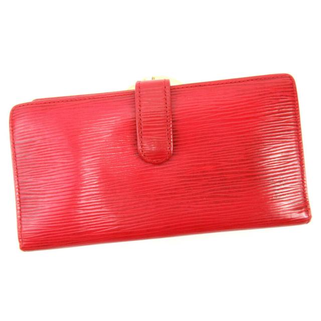 【X'masセール★30%OFF】ルイ・ヴィトン LOUIS VUITTON 二つ折り財布エピ コンチネンタル・ヴィエノワ レッド レディース 中古