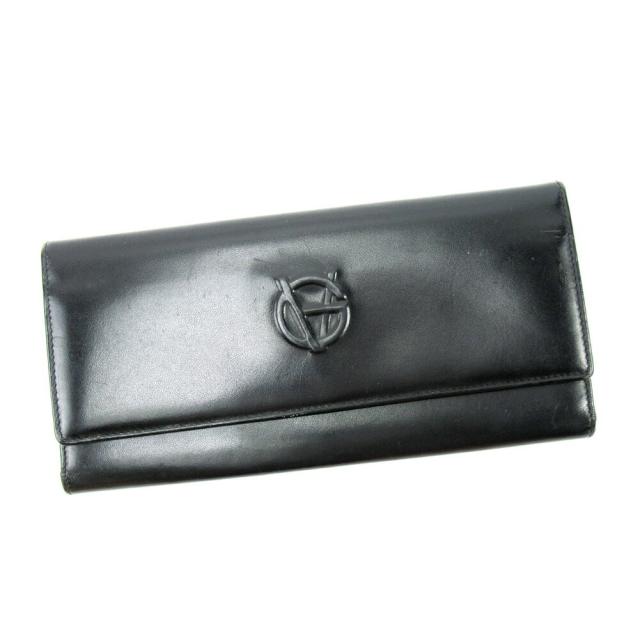 【X'masセール★30%OFF】ジャンニ・ヴェルサーチ Gianni Versace 三つ折り財布 ブラック レディース 中古