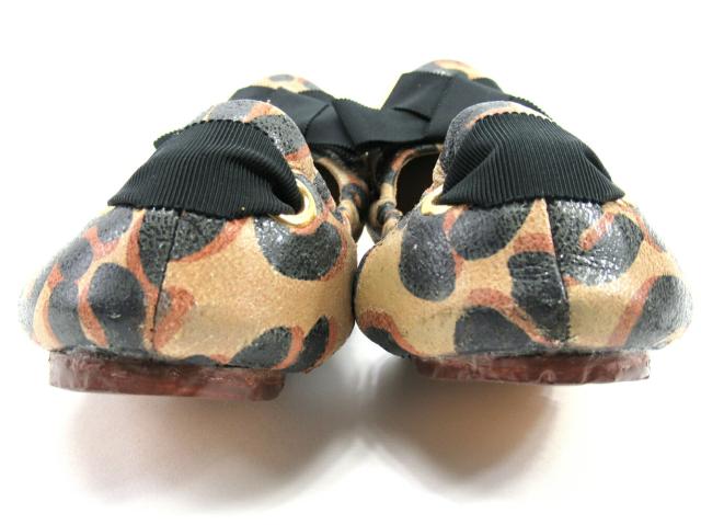 【週末セール★30％OFF】ルイ・ヴィトン LOUIS VUITTON パンプスレオパード柄 ＃M ベージュ ブラック レディース 中古_2