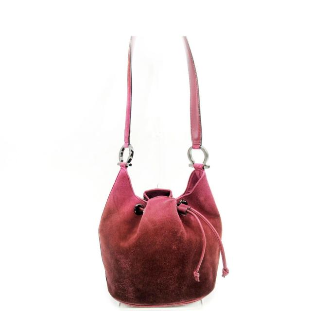 【BIGお買い物ラリー★30%OFFセール中】サルヴァトーレフェラガモ Salvatore Ferragamo ショルダーバッグガンチーニ パープル レディース 中古