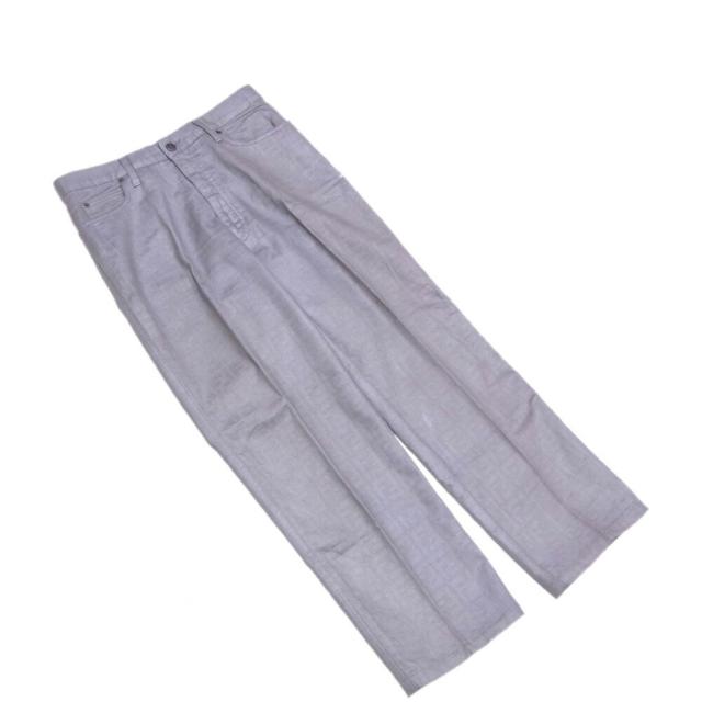 【BIGお買い物ラリー★30%OFFセール中】フェンディ FENDI パンツズッカ ♯Inch29サイズ グレー 灰色 レディース 中古