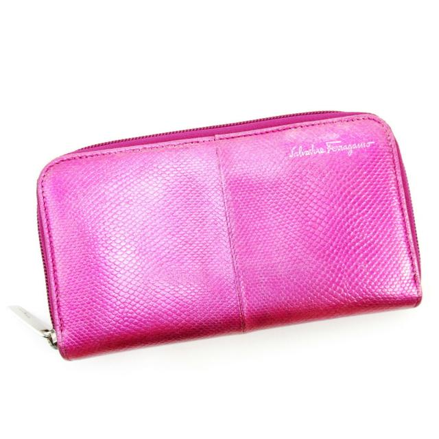 サルヴァトーレフェラガモ Salvatore Ferragamo 長財布パイソン型押し