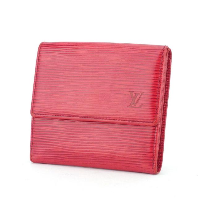 【BIGお買い物ラリー★30%OFFセール中】ルイ・ヴィトン LOUIS VUITTON 二つ折り財布エピ ポルトモネビエカルトクレディ レッド レディース 中古