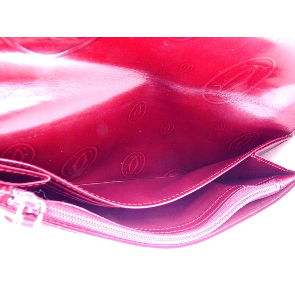 カルティエ CARTIER 長財布ハッピーバースデー ボルドー シルバー レディース 中古_7