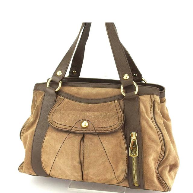 【X'masセール★30%OFF】セリーヌ CELINE トートバッグ ブラウン レディース 中古