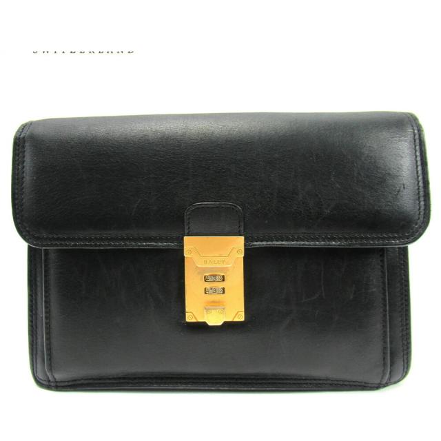 【BIGお買い物ラリー★30%OFFセール中】バリー BALLY クラッチバッグ ブラック レディース 中古