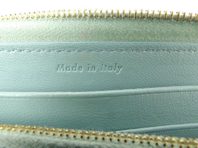 セリーヌ CELINE 長財布バイカラー ブルー レッド ゴールド レディース 中古_10