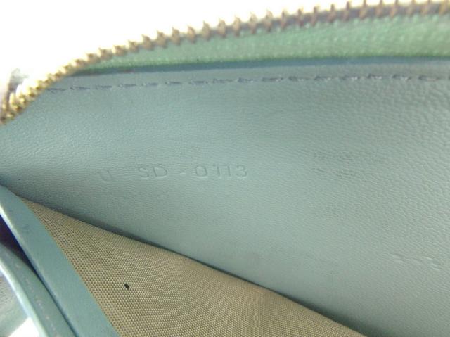セリーヌ CELINE 長財布バイカラー ブルー レッド ゴールド レディース 中古_8
