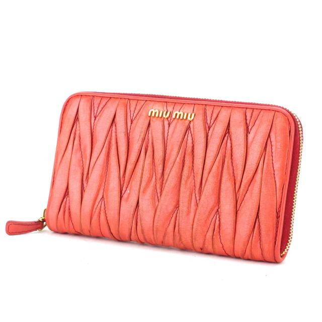 miumiu マテラッセ 長財布 ピンク 最終お値下げです。