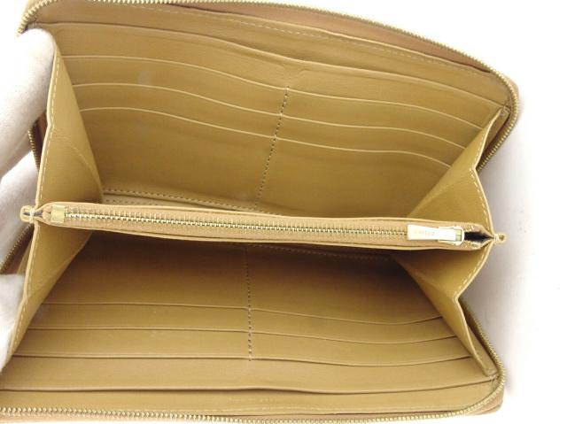 【週末タイムSALE★30%OFF】セリーヌ CELINE 長財布 ベージュ ブラック レディース 中古