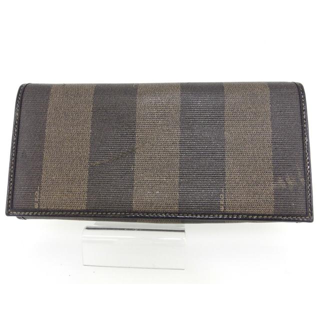 【BIGお買い物ラリー★30%OFFセール中】フェンディ FENDI 長財布ペカン ブラック ベージュ ゴールド レディース 中古