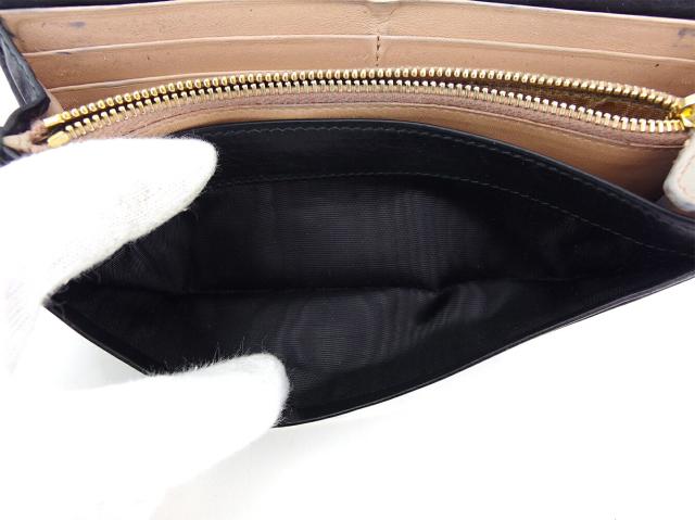 【BIGお買い物ラリー★30%OFFセール中】プラダ PRADA 二つ折り財布ロゴクリップ ブラック レディース 中古 プラダ PRADA 二つ折り財布 ロゴクリップ ブラック レディース 中古
