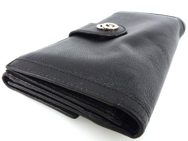 極美品 ブルガリ ロゴクリップ ケース ブラック　レザー BVLGARI (ブルガリ) ロゴクリップ カードケース BLG30420 ブランド