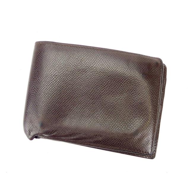 【BIGお買い物ラリー★30%OFFセール中】ブルガリ BVLGARI 札入れクラシコ ロゴ ブラウン レディース 中古