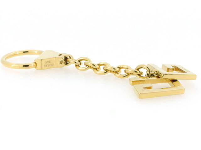 【30％OFF★週末タイムセール】グッチ GUCCI キーホルダーGマーク ゴールド レディース 中古_3