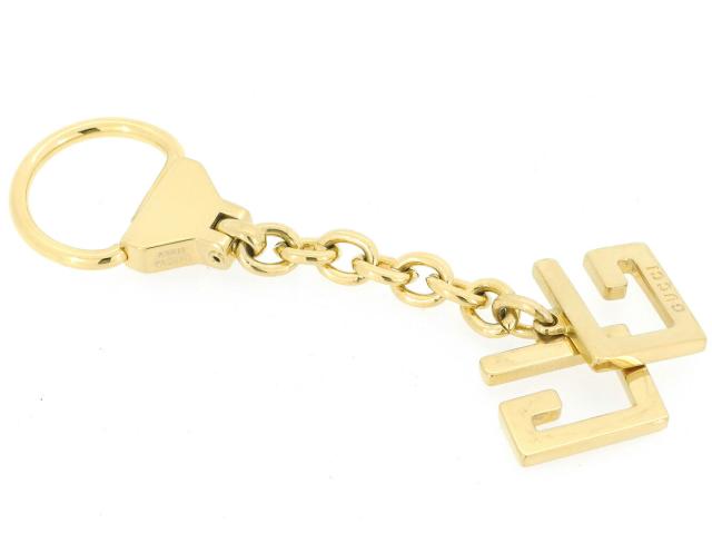 【30％OFF★週末タイムセール】グッチ GUCCI キーホルダーGマーク ゴールド レディース 中古_4