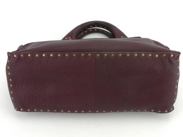 【GWタイムセール】セリーヌ CELINE ハンドバッグブギーバッグ ボルドー ゴールド レディース 中古_4