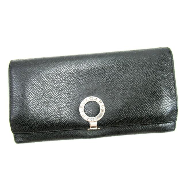 【X'masセール★30%OFF】ブルガリ BVLGARI 長財布ブルガリブルガリ ブラック レディース 中古