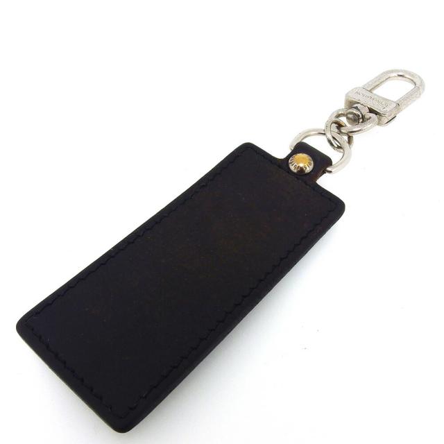 【BIGお買い物ラリー★30%OFFセール中】ルイ・ヴィトン LOUIS VUITTON キーホルダー女神 ポルトクレフォルテュンヌ ブラック シルバー レディース 中古