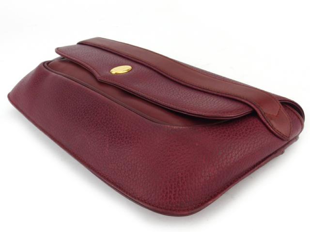 【30％OFF★土日ひと休み大売り出し】カルティエ CARTIER クラッチバッグマストライン ボルドーワイン レディース 中古