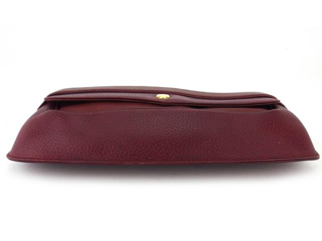【30％OFF★土日ひと休み大売り出し】カルティエ CARTIER クラッチバッグマストライン ボルドーワイン レディース 中古